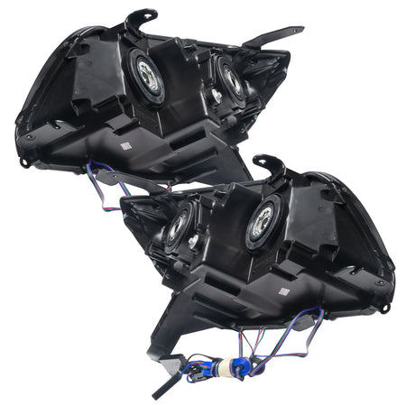 Pre-Assembled LED Halo Headlights for 2006-2009 Toyota 4Runner, Red Halos – D Product (Oracle Lighting 7089-003)