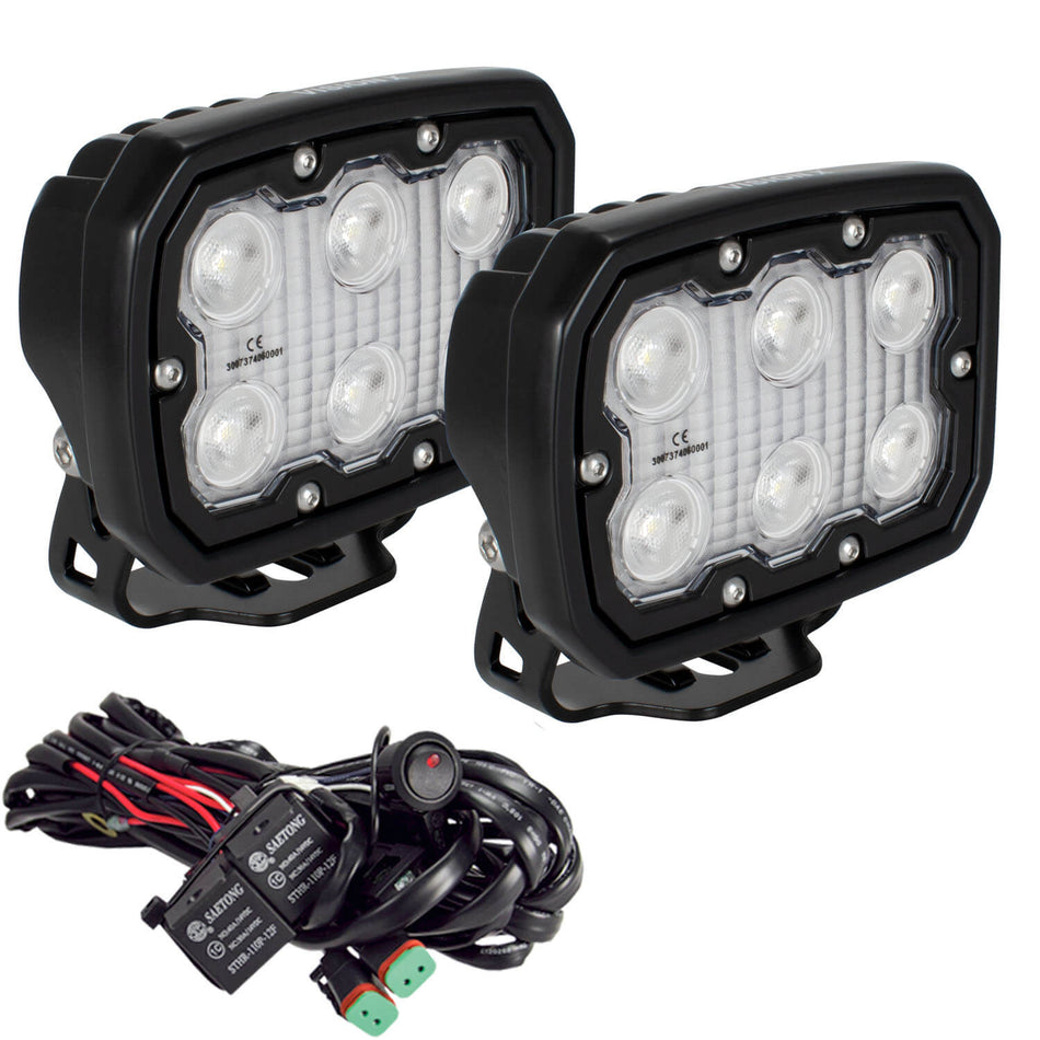 Duralux 6 LED Work Light 40° Beam Kit – duralux led work light degree (Vision X Lighting DURA-640KIT)