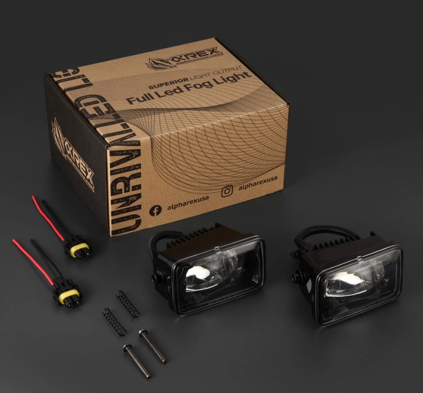 AlphaRex DoubleTap Dual Color LED Projector Fog Lights for 2015-2020 Ford F-150 and 2017-2022 F-250 to F-550 Super Duty – AlphaRex 210009, photo 1 of 6
