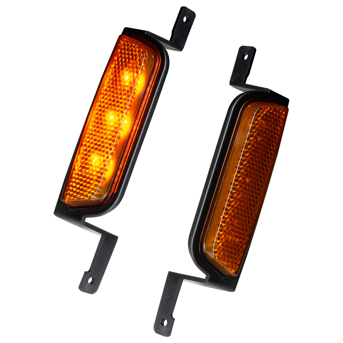Oculus Bi-LED Projector Headlights for 2021-2024 Ford Bronco, Amber Halo – D Product (Oracle Lighting 5886-005)