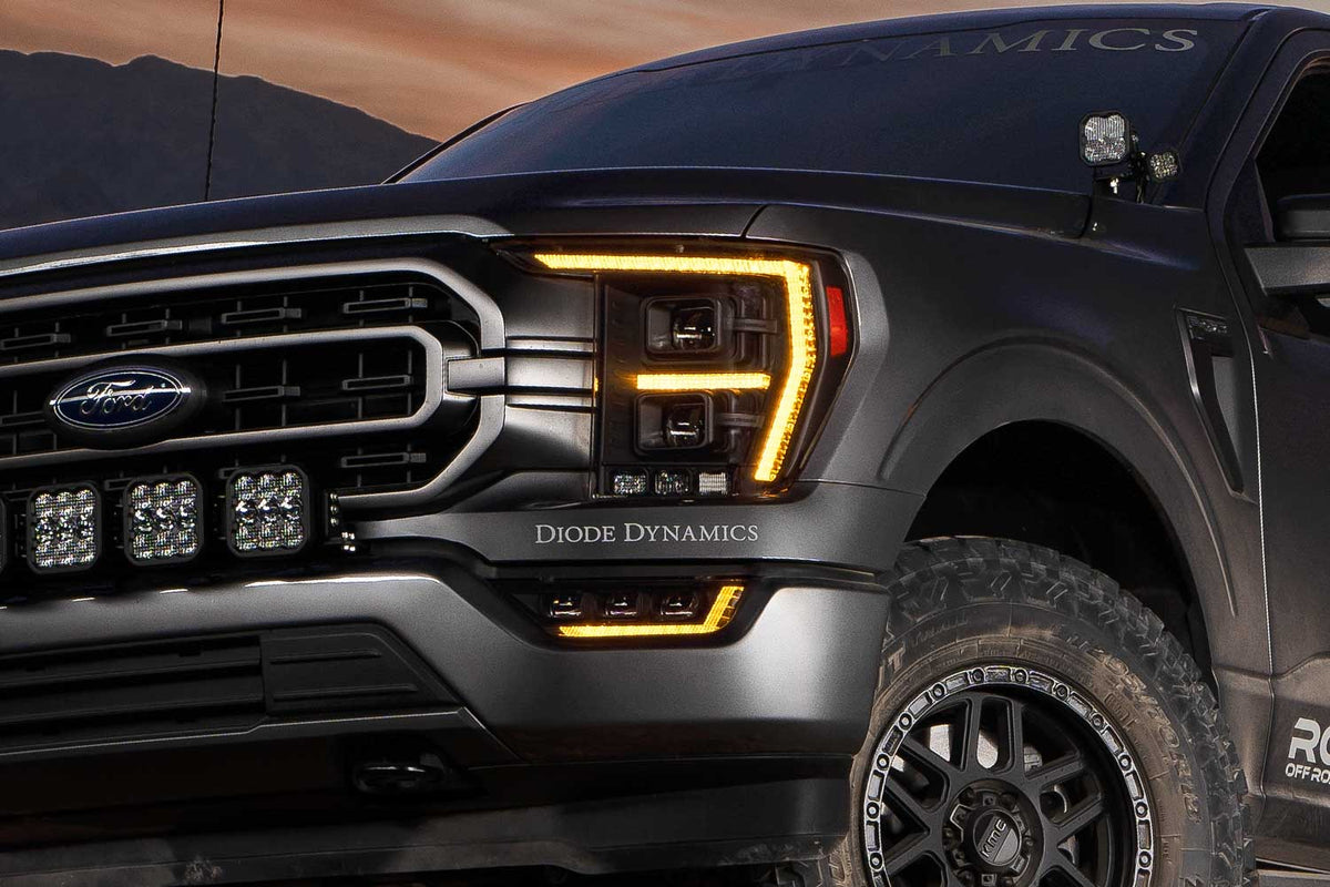 Diode Dynamics Elite Series LED Fog Lights for 2021-2023 Ford F-150, White SAE Fog (Pair) – ZZ3 (Diode Dynamics DD5169)
