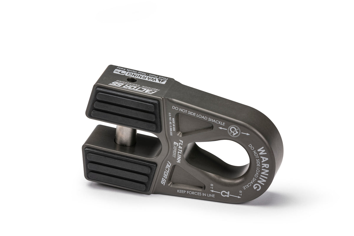 FlatLink "E" Expert Winch Shackle Mount – FlatlinkE Gray (Factor 55 00080-06)