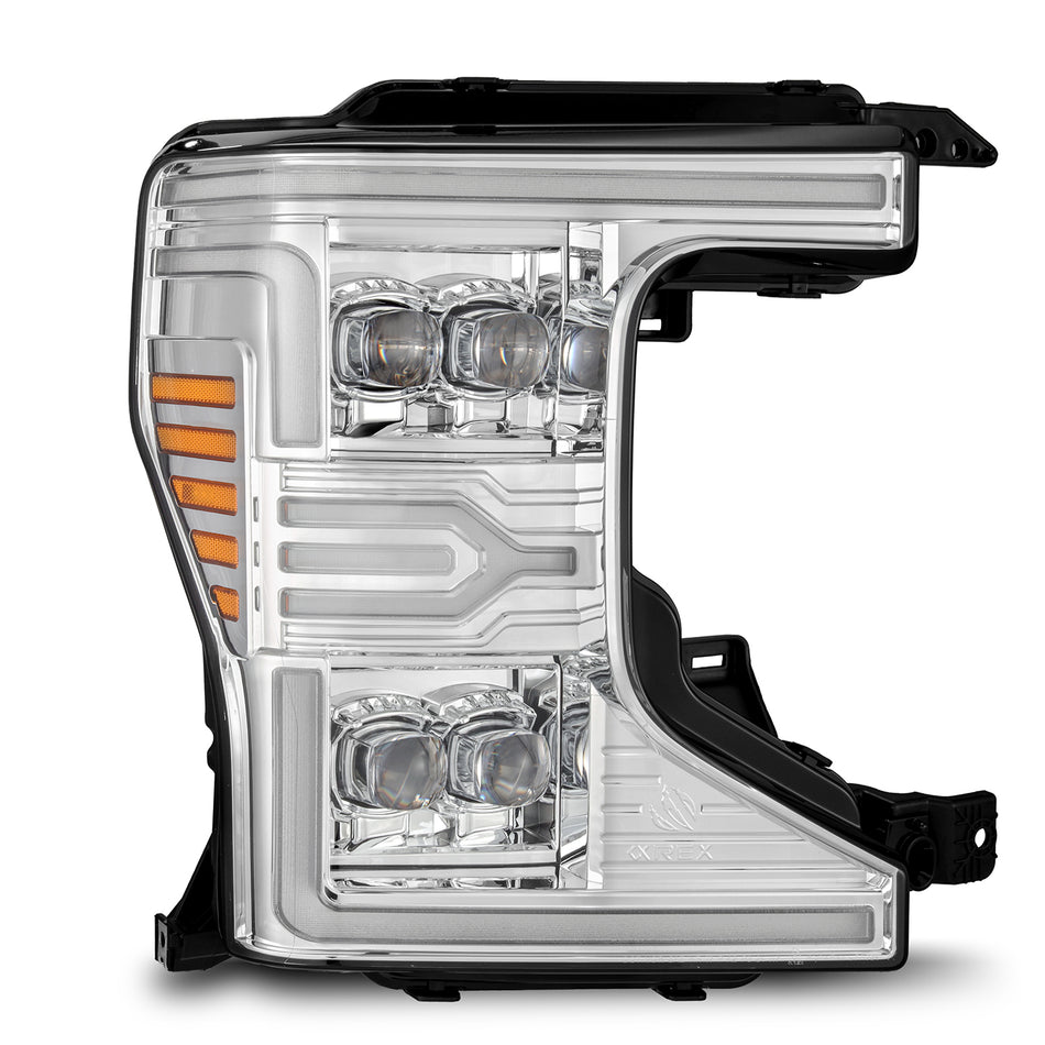 AlphaRex NOVA-Series LED Projector Headlights for 2020-2022 Ford F-250 to F-550 Super Duty, Chrome – AlphaRex 880339, photo 1 of 7