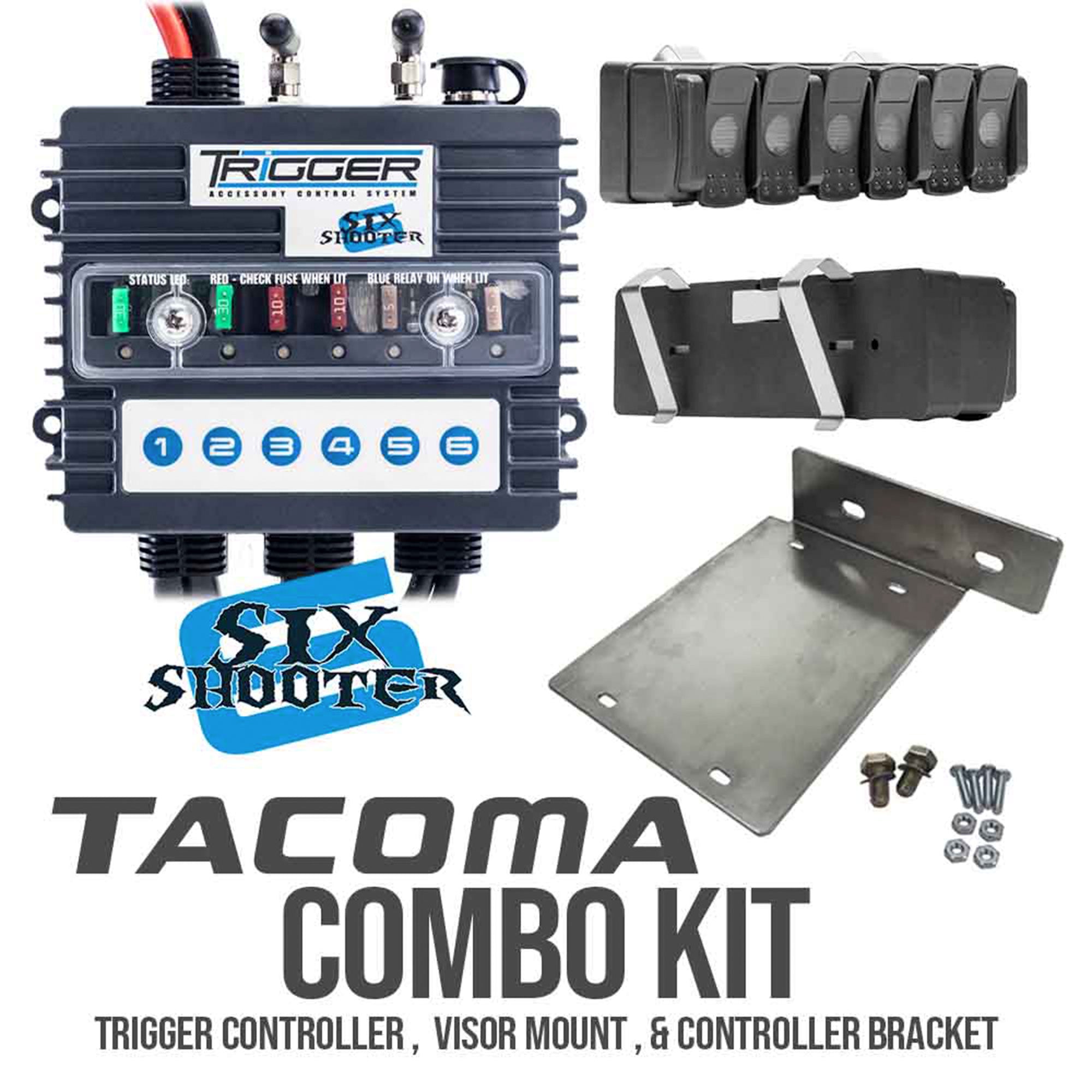 TRIGGER 6 SHOOTER Switch Panel Kit for 2016-2023 Toyota Tacoma (Automa ...