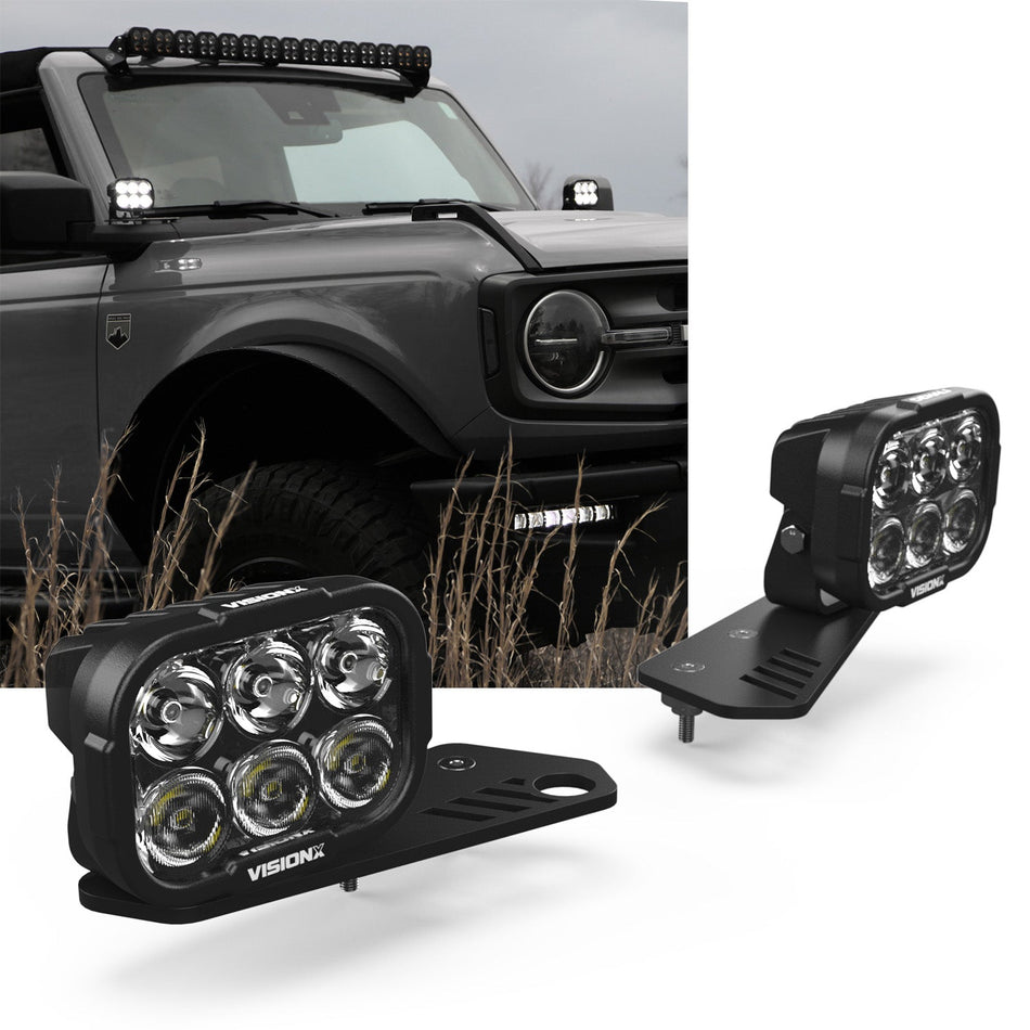 A Pillar LED Light Kit - Ford Bronco 2021 + - Mount Kit Only | Parts2D ...