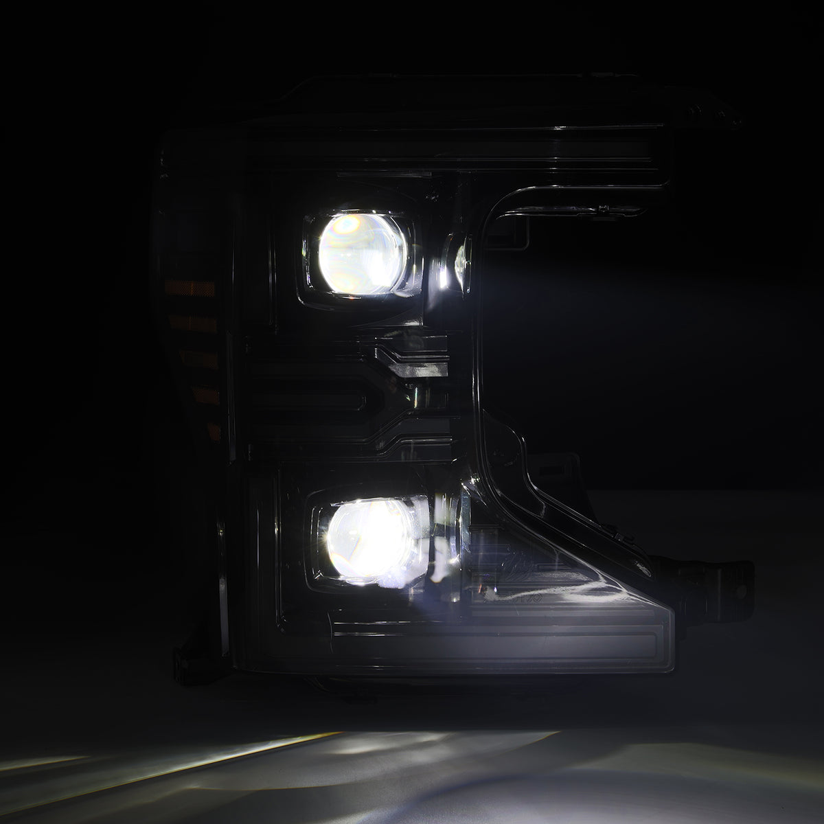 AlphaRex LUXX-Series LED Projector Headlights for 2020-2022 Ford F-250 to F-550 Super Duty, Alpha-Black – AlphaRex 880343, photo 6 of 7