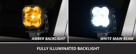 Diode Dynamics Stage Series SS3 Sport Backlit LED Ditch Light Kit for 2019-2021 Ford Ranger, Yellow Combo/Driving – ZZ6 (Diode Dynamics DD6584)