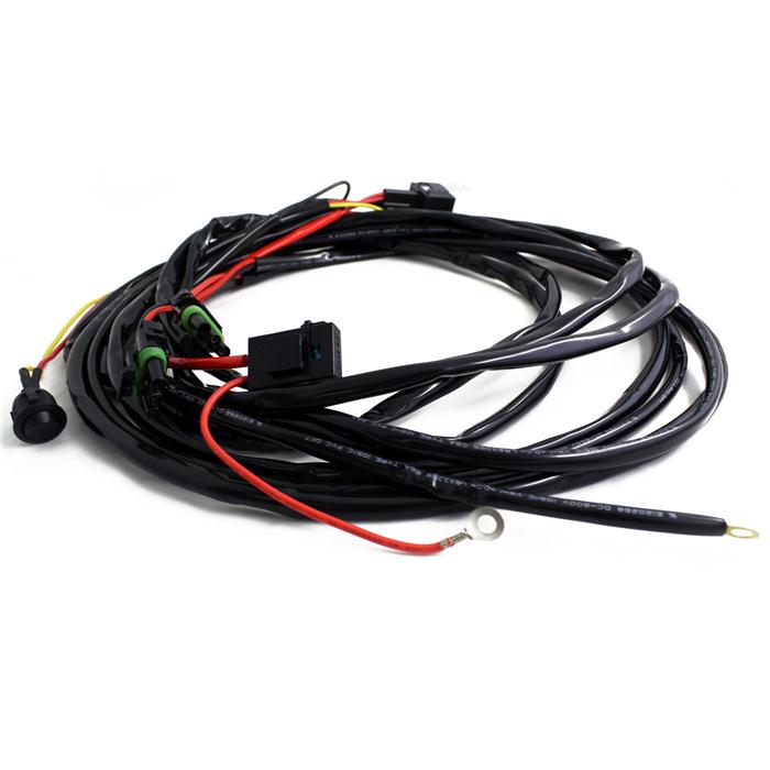 Baja Designs On/Off Wiring Harness with Switch for OnX6+ 10-20 in, S8 10-30 in, XL Sport and XL Pro – ANG A (Baja Designs 640115)