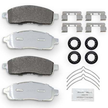 2004-2009 Ford F-150 Front Brake Pads, Galvanized, D1011 – NRS Brakes NS1011, photo 1 of 2