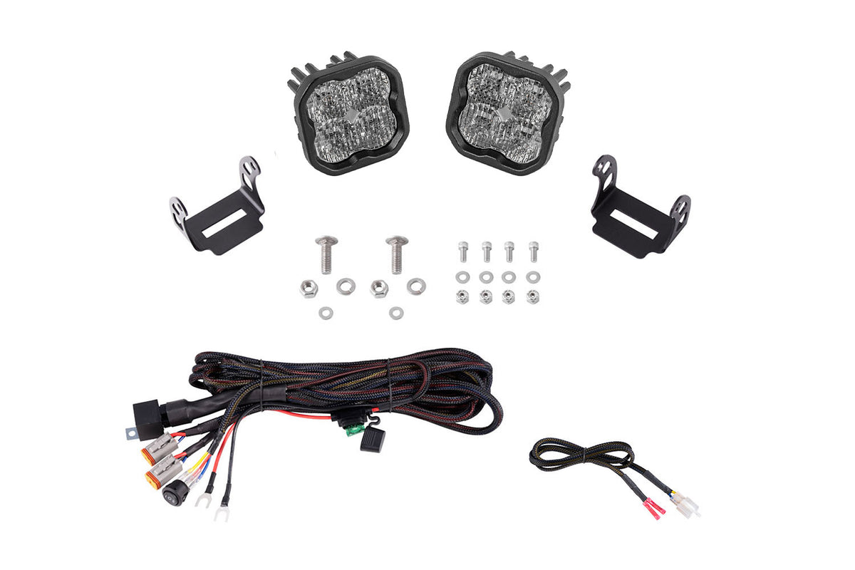 Diode Dynamics Stage Series SS3 Pro Backlit LED Ditch Light Kit for 2021-2023 Ford Bronco, White Combo/Driving – Diode Dynamics DD7186, photo 1 of 2