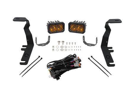 Diode Dynamics Stage Series C2 2.0 Sport Backlit LED Ditch Light Kit for 2015-2020 Ford F-150/Raptor, Yellow Combo/Driving – ZZ1 (Diode Dynamics DD6572)