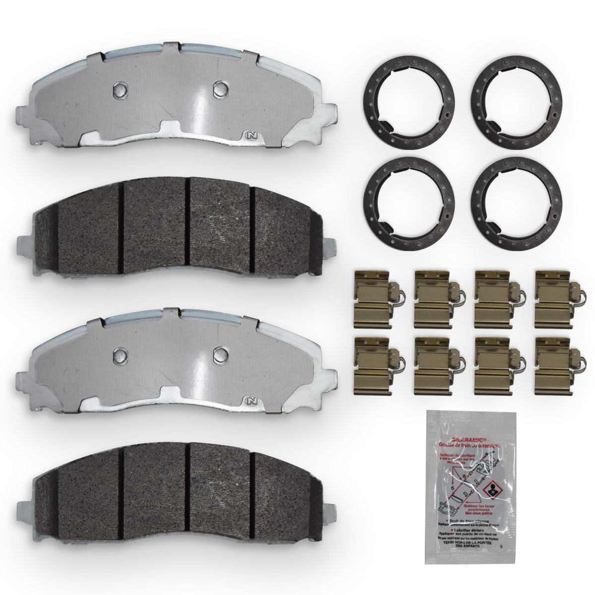 2023-2025 Ford F-250/F-350 Rear Brake Pads, D2491 – NRS Brakes NS2491, photo 1 of 2