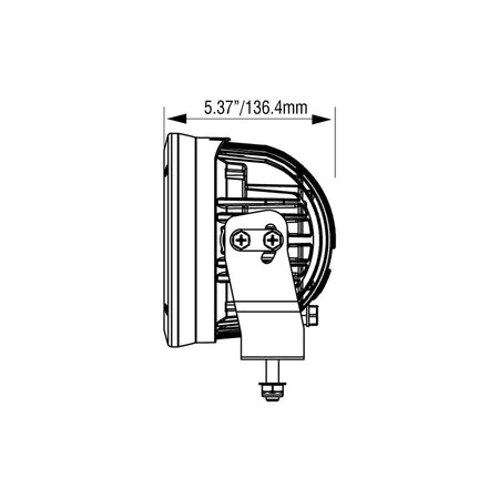 CG2 6.7″ Single-LED Cannon – side (Vision X Lighting CG2-CPZ610)