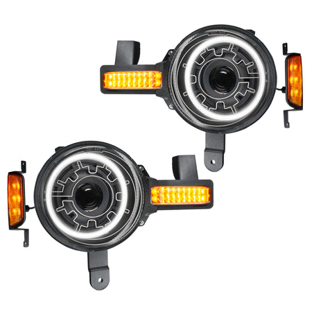 Oculus Bi-LED Heated Lens Projector Headlights for 2021-2025 Ford Bronco – C Product (Oracle Lighting 5886-111)