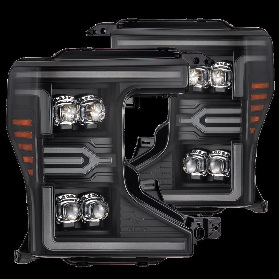 AlphaRex NOVA-Series LED Projector Headlights for 2020-2022 Ford F-250 to F-550 Super Duty, Black – AlphaRex 880338, photo 1 of 5