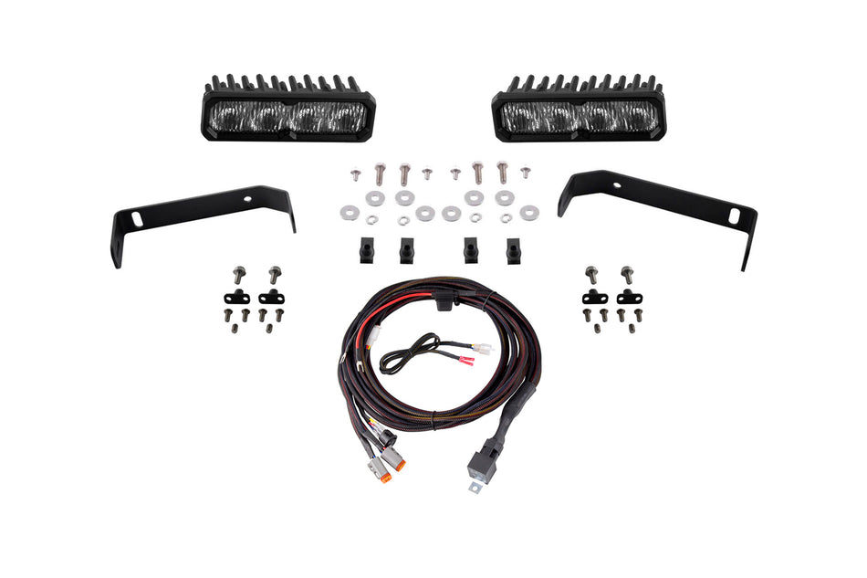 Diode Dynamics SS6 Sport LED Light Bar Kit for 2019-2021 Ford Ranger, White SAE Fog (Pair) – Diode Dynamics DD8870, photo 1 of 4
