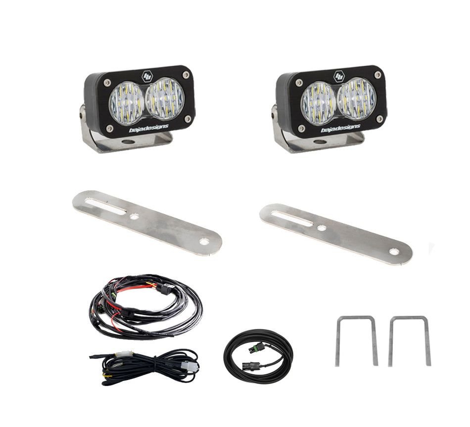 Baja Designs S2 Sport Dual Reverse Light Kit for 2022-2026 Toyota Tundra, Wide Cornering, Clear – ANG A (Baja Designs 448082)