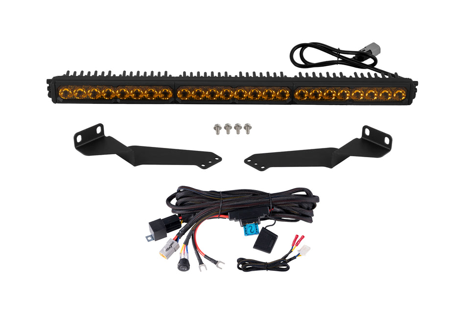 Diode Dynamics Stealth SS30 Sport LED Light Bar Kit for 2016-2023 Toyota Tacoma, Yellow SAE Driving – ZZ1 (Diode Dynamics DD8707)