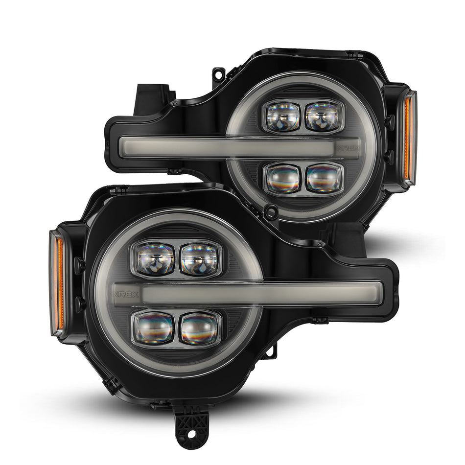AlphaRex NOVA-Series LED Projector Headlights for 2021-2026 Ford Bronco and Bronco Raptor, Black – AlphaRex 880260, photo 1 of 6
