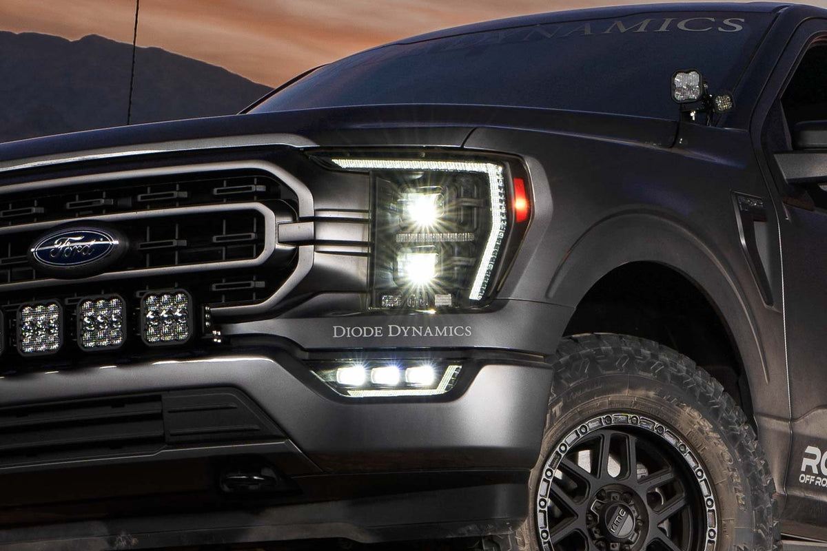 Diode Dynamics Elite Series LED Fog Lights for 2021-2023 Ford F-150, White SAE Fog (Pair) – ZZ1 (Diode Dynamics DD5169)