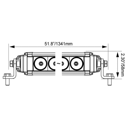 XPL 50″ Curved Halo Light Bar – xpl front (Vision X Lighting XPL-HC39EMH)