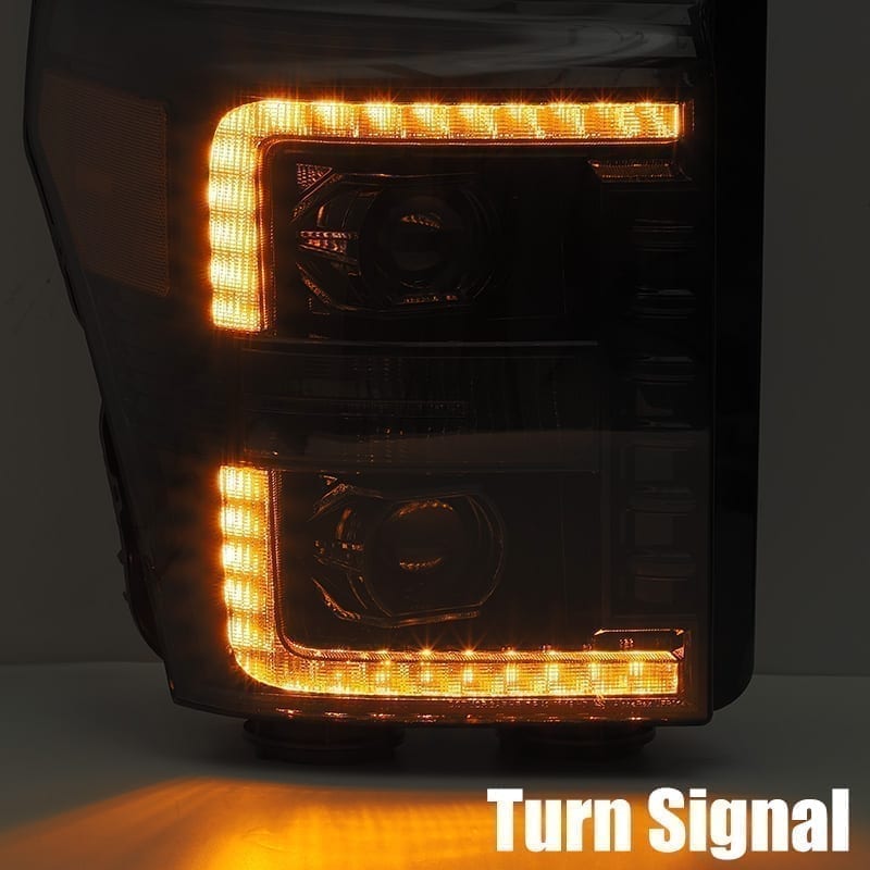 AlphaRex LUXX-Series LED Projector Headlights for 2011-2016 Ford F-250 to F-550 Super Duty, Alpha-Black – AlphaRex 880143, photo 5 of 5