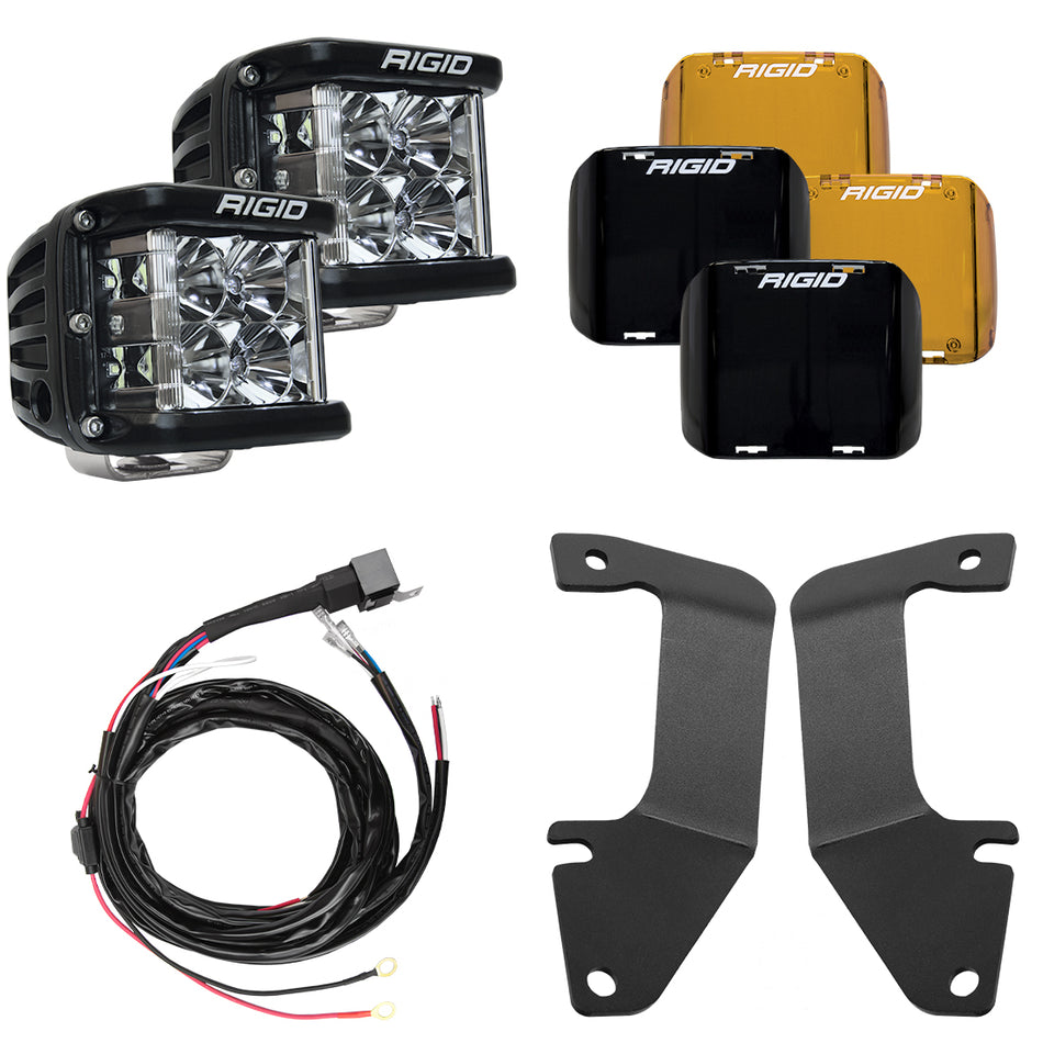 RIGID A-Pillar LED Light Kit with D-SS Flood Lights for 2014-2021 Toyota Tundra – Toyota Tundra A Pillar Kit D SS (RIGID Industries 46705)