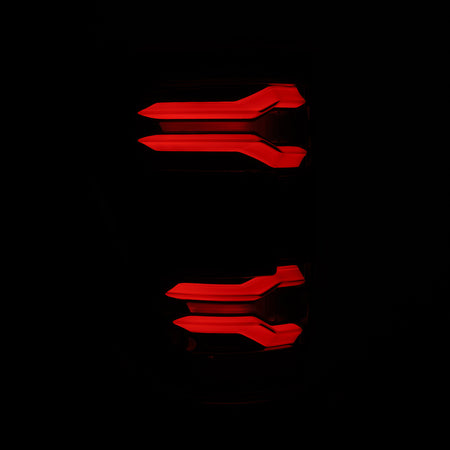 AlphaRex LUXX-Series Sequential LED Tail Lights for 2021-2023 Ford F-150 with Blind Spot Sensor (BLIS), Black Smoke – AlphaRex 653040, photo 4 of 7