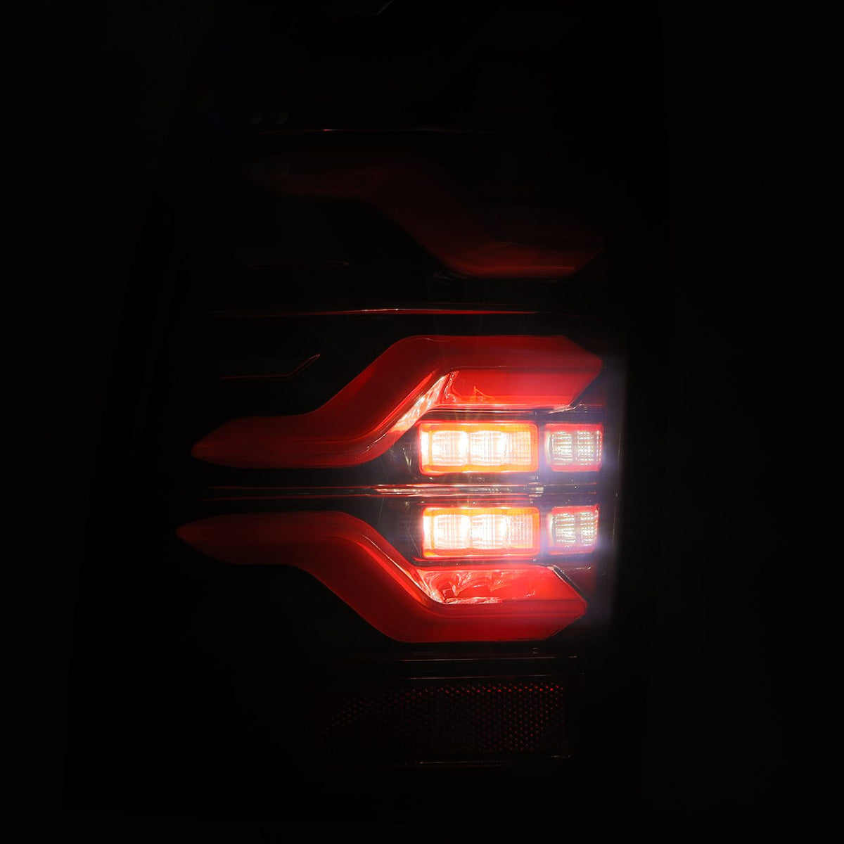 AlphaRex LUXX-Series Sequential LED Tail Lights for 2005-2015 Toyota Tacoma, Black-Red – AlphaRex 680070, photo 4 of 6