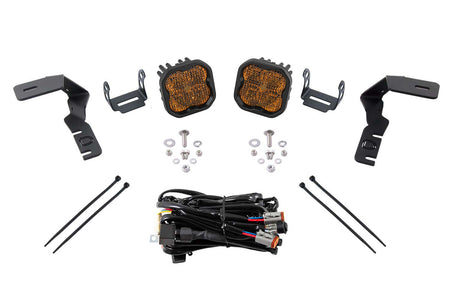 Diode Dynamics Stage Series SS3 Sport Backlit LED Ditch Light Kit for 2019-2021 Ford Ranger, Yellow Combo/Driving – Diode Dynamics DD6584, photo 1 of 9