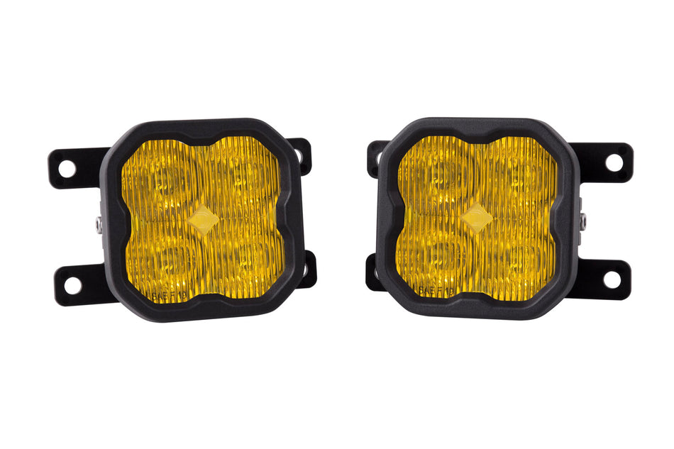 Diode Dynamics SS3 Pro LED Fog Light Kit, Type AS, Yellow SAE Fog (Pair) – Diode Dynamics DD6992, photo 1 of 9