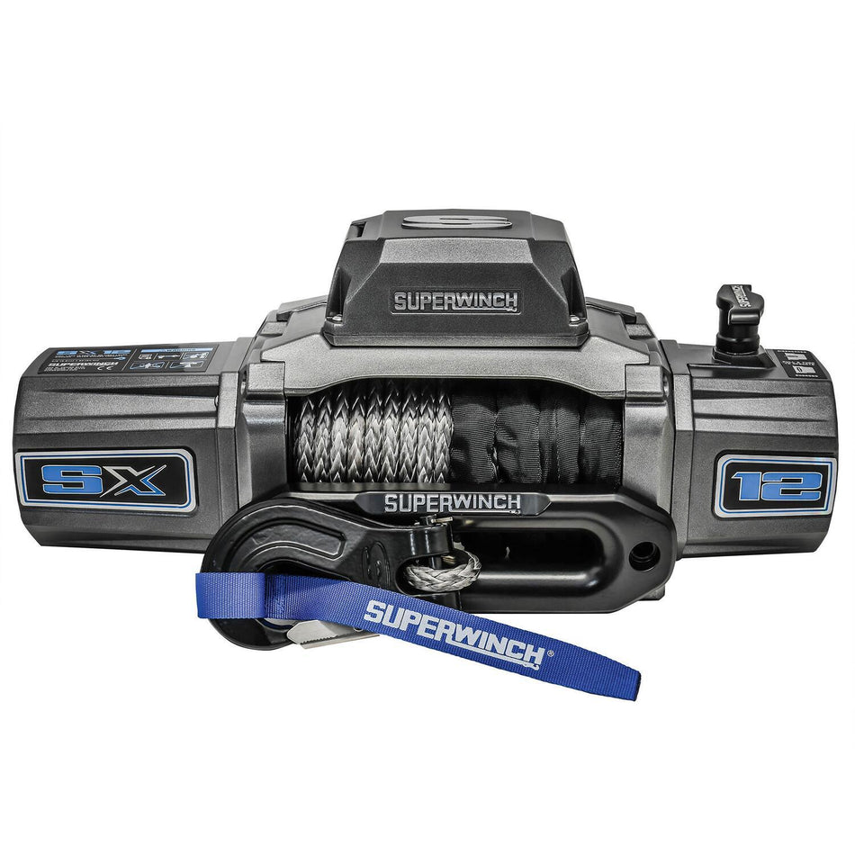 Superwinch SX12SR 12,000 lb 12V Winch with Synthetic Rope, Graphite – kodir (Superwinch 1712201)