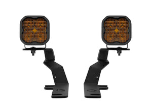 Diode Dynamics Stage Series SS3 Sport Backlit LED Ditch Light Kit for 2015-2020 Ford F-150/Raptor, Yellow Combo/Driving
